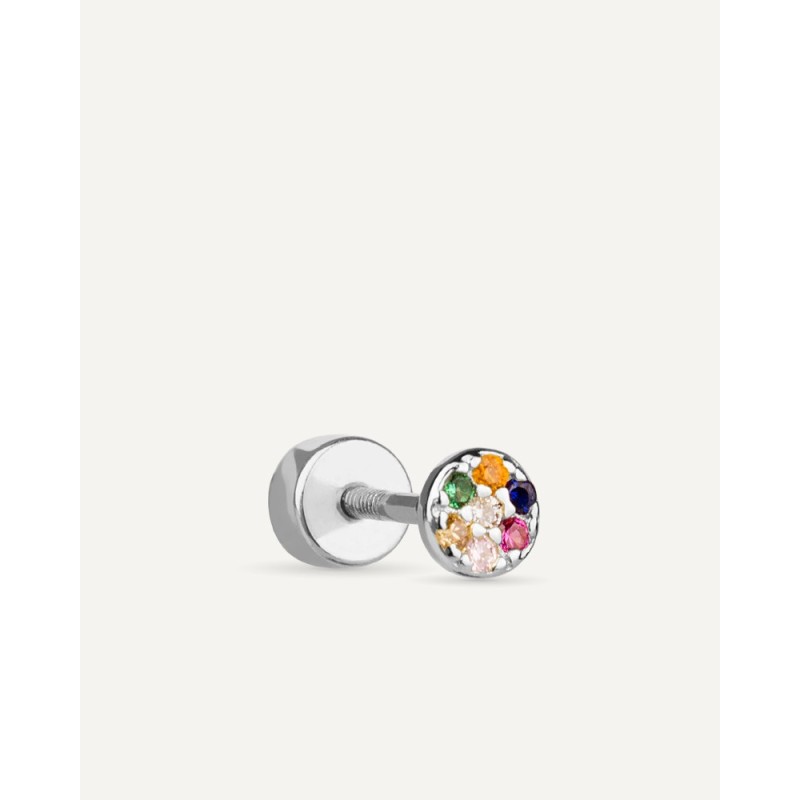 Piercing circulo circonitas multicolor pl 45.PEM.04