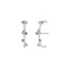 Marea plata pendientes malva  D03101AL