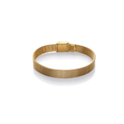 Pulsera acero ip dorado esterilla fm 1403P01012