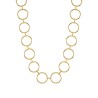 Collar acero ip dorado circulos COA3277