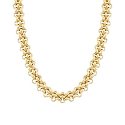 Collar acero ip dorado COA3319