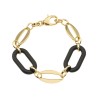 Pulsera acero ip dorado PB123