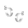 Pendientes aro acero plateado PEA4374