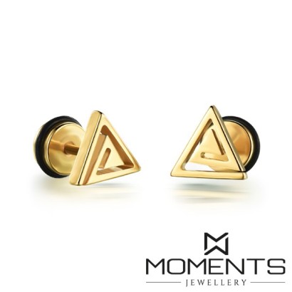 Pendientes acero ip dorado PEA4251