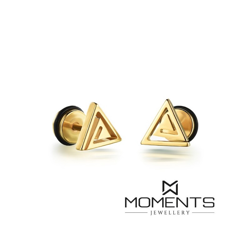 Pendientes acero ip dorado PEA4251