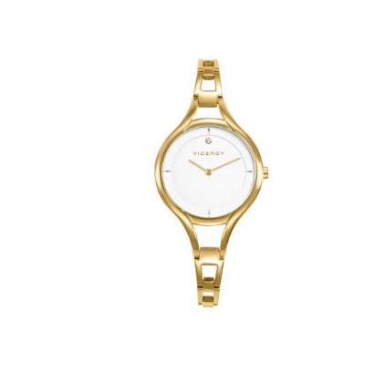 Reloj acero ip dorado brazalete sra va REF:42448-07