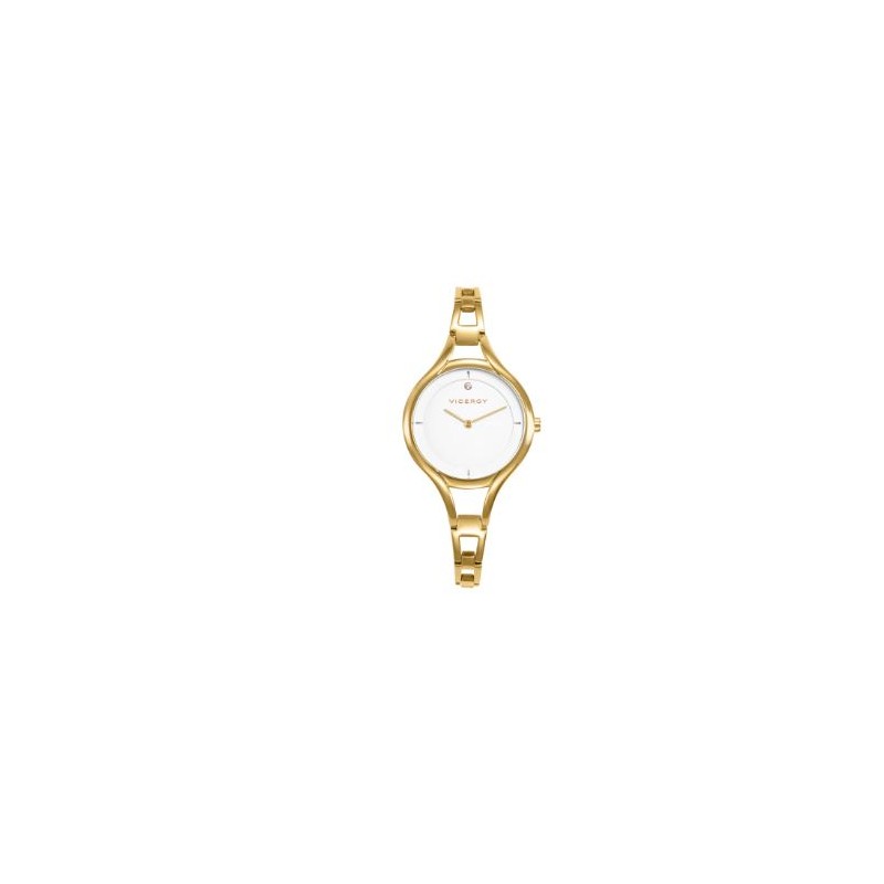 Reloj acero ip dorado brazalete sra va REF:42448-07