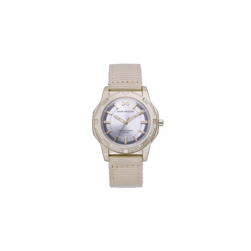 RELOJ ALUMINIO BEIGE Y CORREA SRA MM REF: MC0103-97