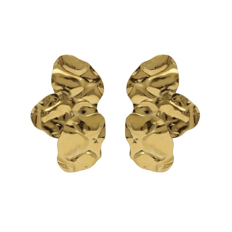 Pendientes hoja en  plata radiance A5081-DT