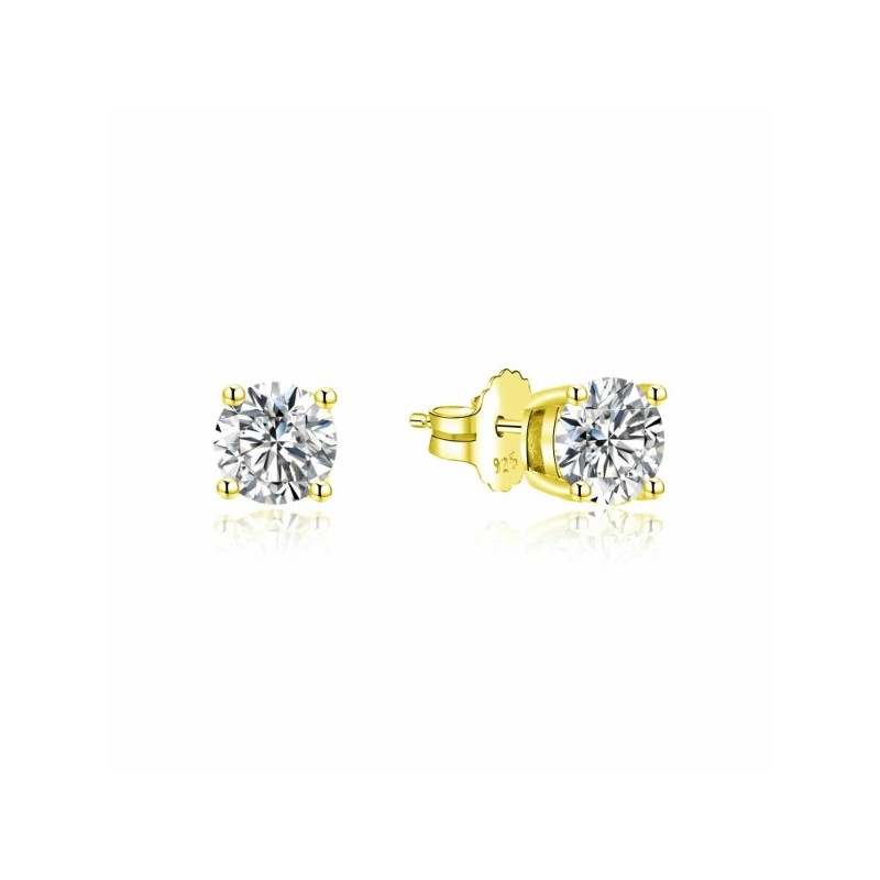 Pendientes 4 garras plata de ley 2024193 7.50