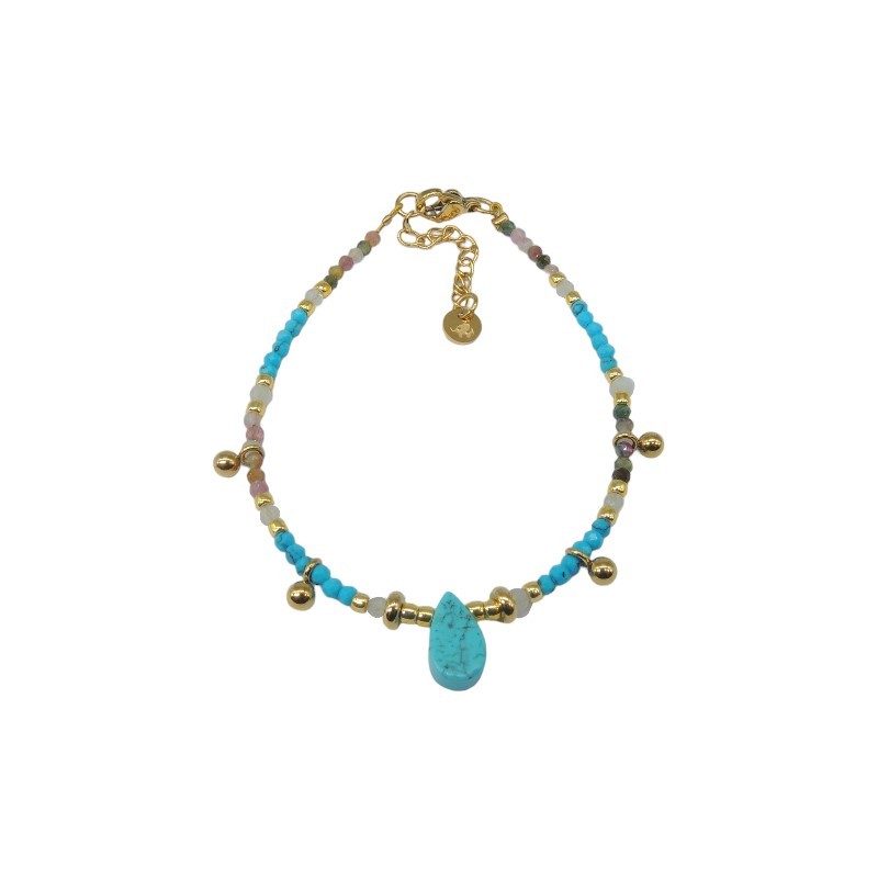 Pulsera de acero y piedras  Z2015680 44PU