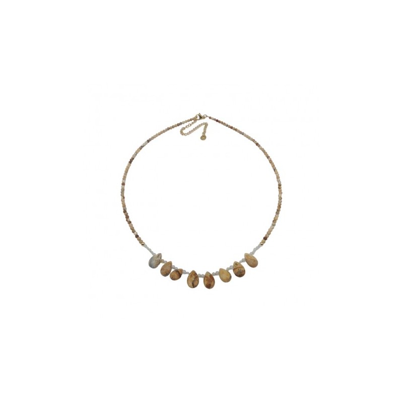 Collar de acero y piedras Z2015680 50