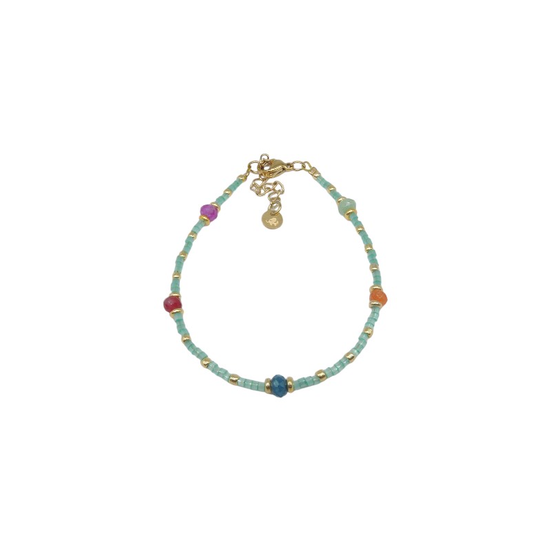 Pulsera de acero y piedras Z2015680 52PU