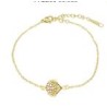 Pulsera acero concha ip dorado PA2256