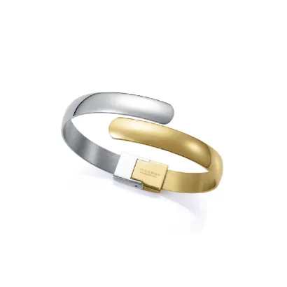 Pulsera acero ip dorado rigida sra 75370P01012