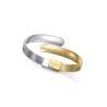 Pulsera acero ip dorado rigida sra 75370P01012