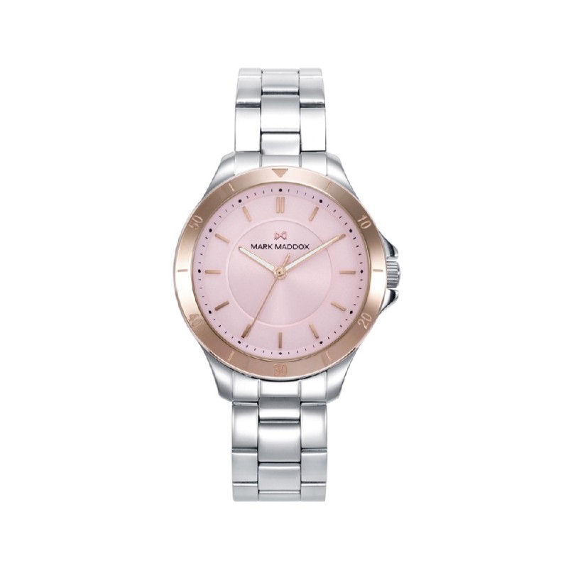 RELOJ ACERO IP ROSA BRAZALETE SRA MM REF: MM1018-77