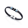 Pulsera Viceroy acero negro y azul 6337P09013
