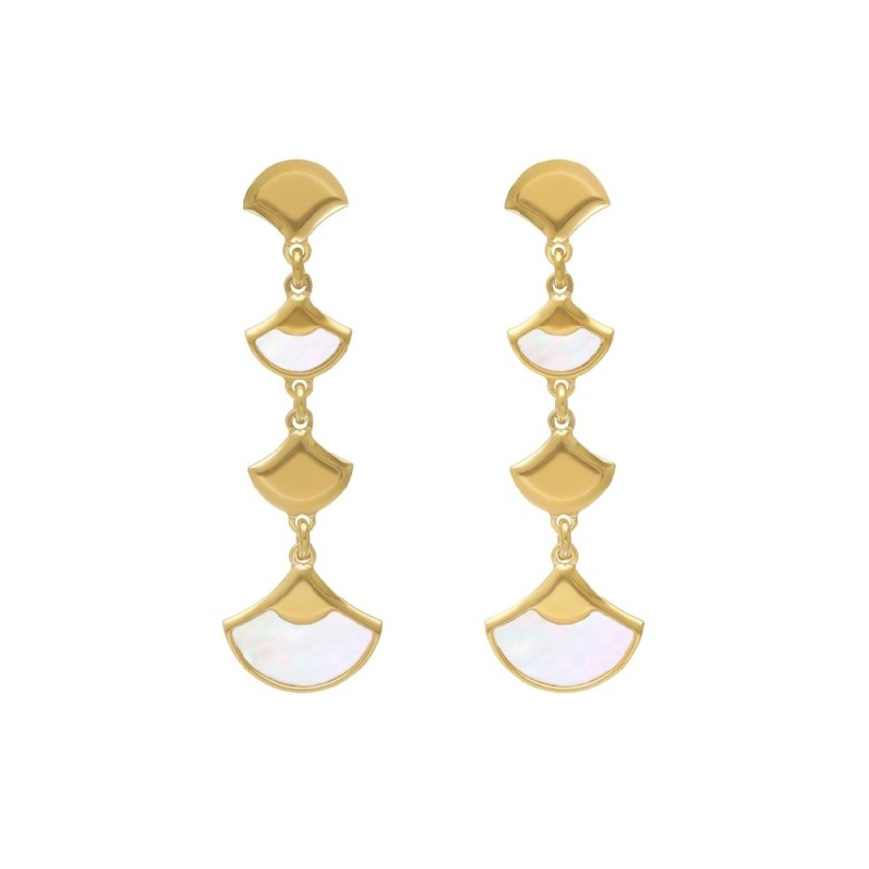 Pendientes Victoria Cruz plata largos abanico Break A5402-29 Pendientes Victoria Cruz plata largos abanico Break A5402-29