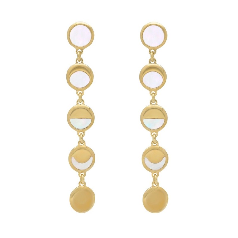 Pendientes Victoria Cruz plata luna Break A5414-29DT Pendientes Victoria Cruz plata luna Break A5414-29DT