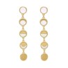 Pendientes Victoria Cruz  plata luna Break A5414-29DT