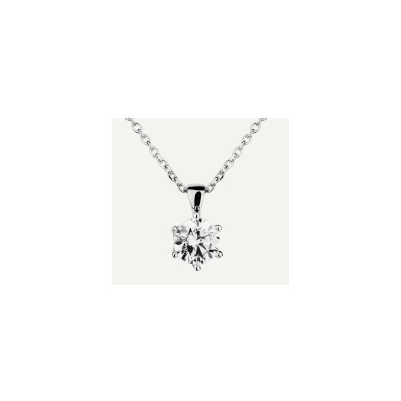 Colgante Brilliant cut circonitas plata BCO1.1CT