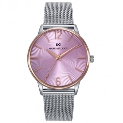Reloj acero Marx Maddox ip rosa sra MM1030-75