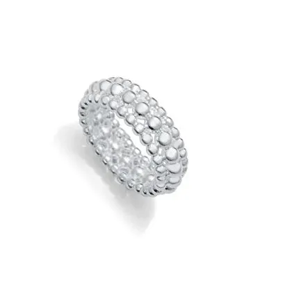 Anillo acero chapado plata 14318A01400