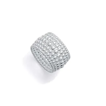 Anillo acero chapado plata 14317A01400
