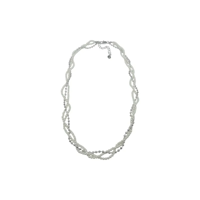 Collar Ivoire acero y perlas Z2016427 B