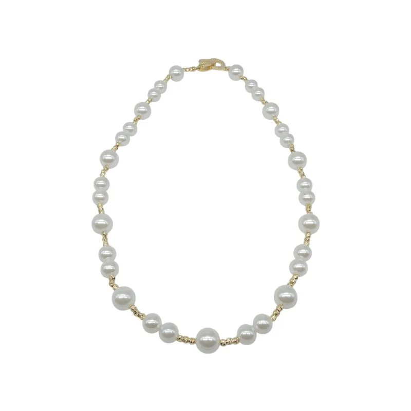 C0llar Ivoire acero y perlas Z2016791 D