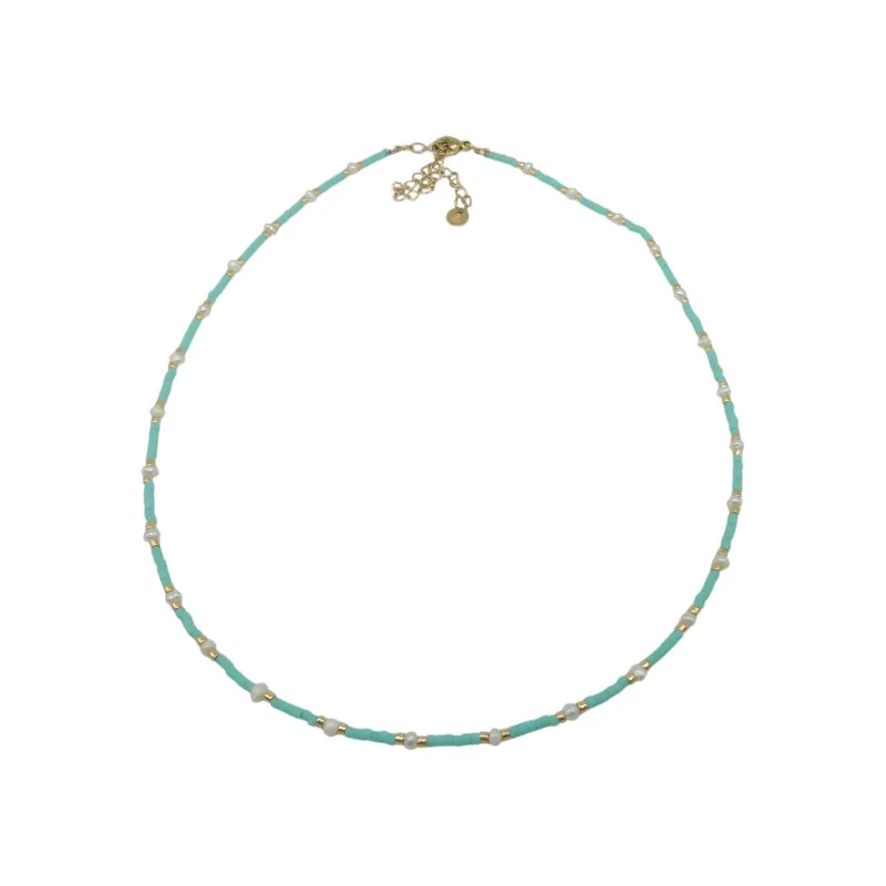 Collar Ivoire acero y perlas Z2016255 A