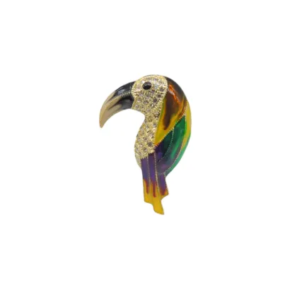 Broche Ivoire acero y piedras Z2015804 D
