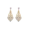 Pendientes Ivoire acero y piedras Z20146
