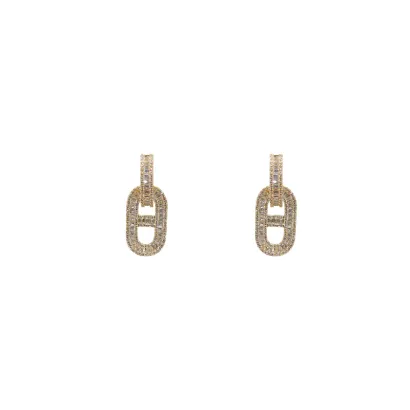 Pendientes Ivoire acero