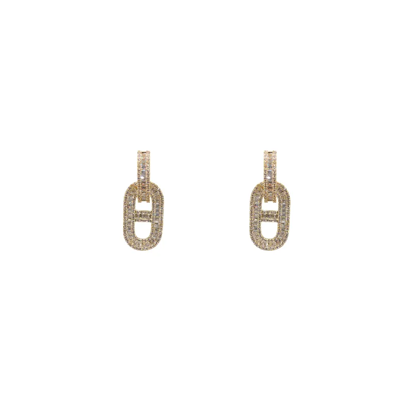 Pendientes Ivoire acero