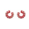 Pendientes Ivoire acero y piedras Z20160