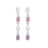 Pendientes cascada mini ovales multicolor Alyssa  A4504-MHT