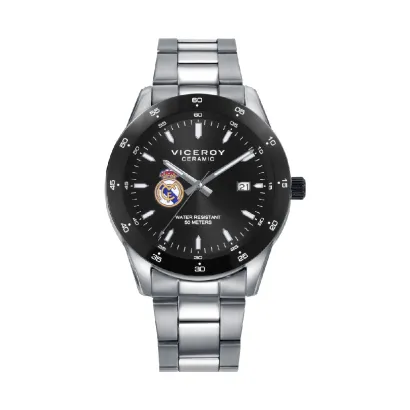 Reloj acero y ceramica sr va R Madrid 40