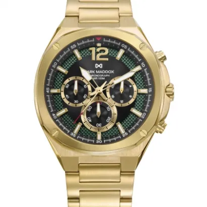 Reloj crono acero dorado  HM1021-55