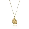 Collar acero ip dorado caracol 75401C010