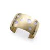 Pulsera acero ip dorado madre perla 1427