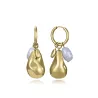 Pendientes acero ip dorado perla 14284E0