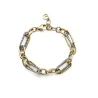 Pulsera acero ip dorado eslabones 14288P