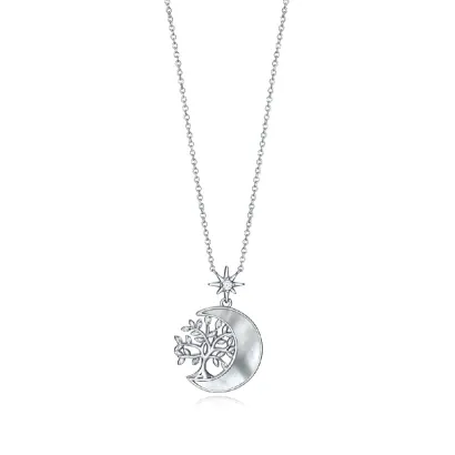 Collar plata arbol pequeño 13002C000-90