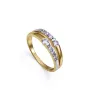 Anillo plata baño oro y rodio 9136A016-3