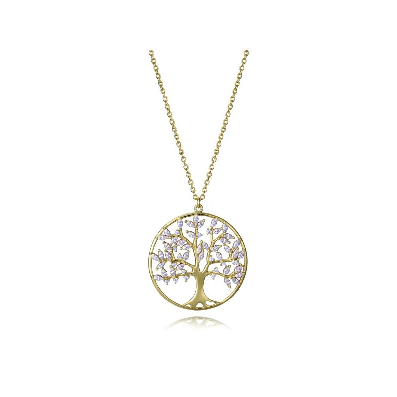 Collar plata baño oro circ 9148C100-30 Collar plata baño oro circ 9148C100-30