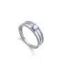 Anillo plata baño rodio circ 9152A014-30
