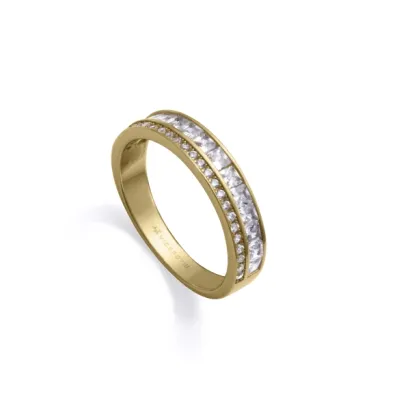 Anillo plata baño oro circ 9153A012-30
