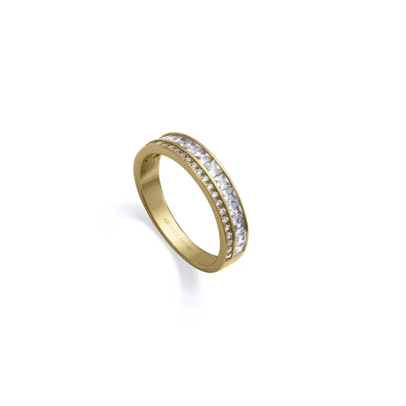 Anillo plata baño oro circ 9153A012-30